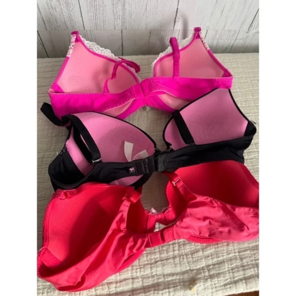 Victoria's Secret PINK Push Up Bra Lot 3 34B - Picture 2 of 2